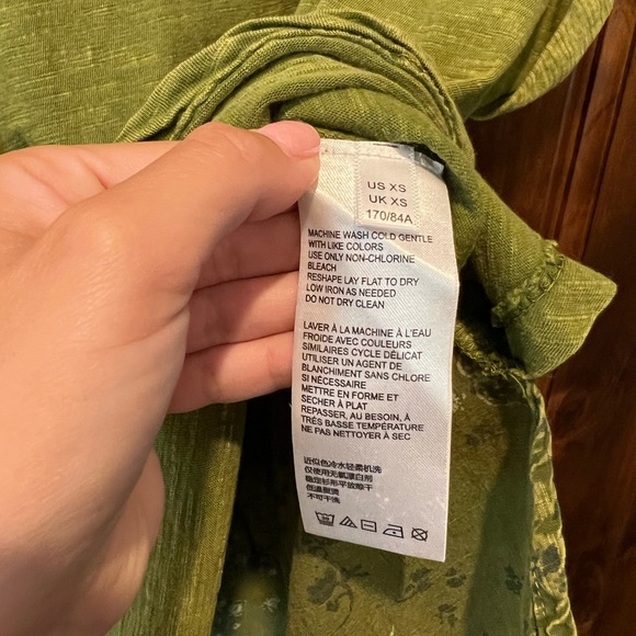 Pilcrow Washed Tee in Green Size XS - Picture 6 of 6